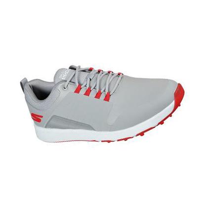Férfi Skechers GO GOLF Elite 4 - Victory Golf Cipő Szürke Piros | HUI733D