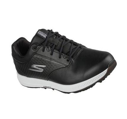 Férfi Skechers GO GOLF Elite 5 - Legend Golf Cipő Fekete Fehér | HUA308R