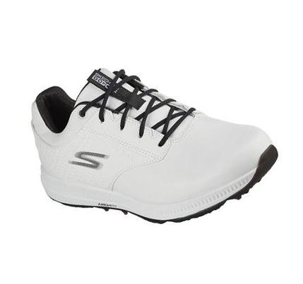 Férfi Skechers GO GOLF Elite 5 - Legend Golf Cipő Fehér Fekete | HUA333E