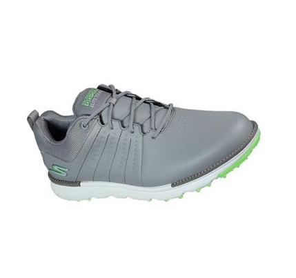 Férfi Skechers GO GOLF Elite - Tour SL Golf Cipő Szürke Világos Zöld | HUI933X