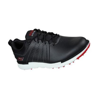 Férfi Skechers GO GOLF Elite - Tour SL Golf Cipő Fekete Piros | HUI958L