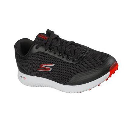 Férfi Skechers GO GOLF Max Fairway 3 Golf Cipő Fekete Piros | HUA0330