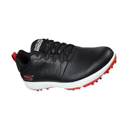 Férfi Skechers GO GOLF Pro 4 - Legacy Golf Cipő Fekete Piros | HUI8833