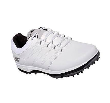 Férfi Skechers GO GOLF Pro V.4 Golf Cipő Fehér Fekete | HUI8580