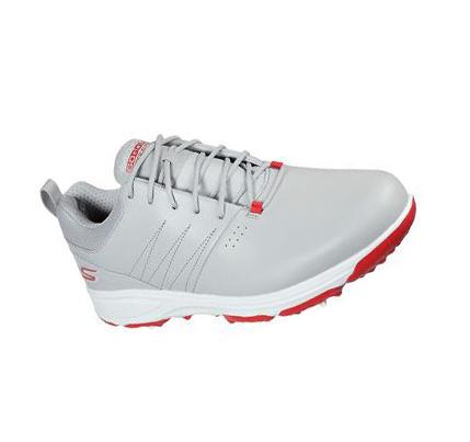Férfi Skechers GO GOLF Torque Pro Golf Cipő Szürke Piros | HUI758C