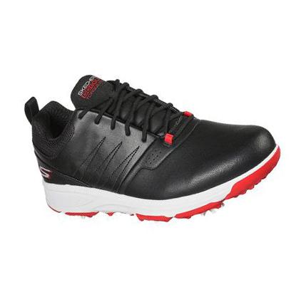 Férfi Skechers GO GOLF Torque Pro Golf Cipő Fekete Piros | HUI783B
