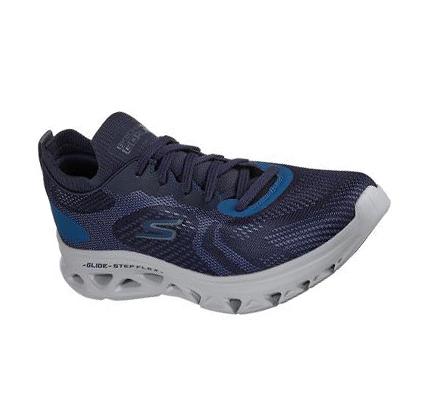 Férfi Skechers GO RUN Glide-Step Flex - Radar Edzőcipő Sötétkék | HU6600B