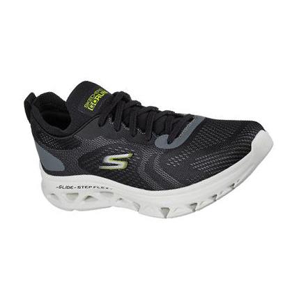 Férfi Skechers GO RUN Glide-Step Flex - Radar Edzőcipő Fekete Fehér | HU6614S