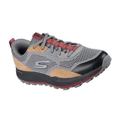 Férfi Skechers GO RUN Pulse Trail Futócipő Szürke Fekete | HU45378