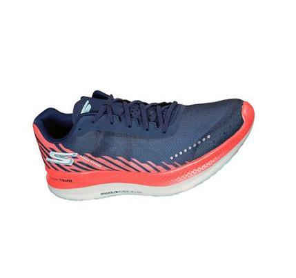 Férfi Skechers GO RUN Razor Excess Futócipő Sötétkék Korall | HU48370