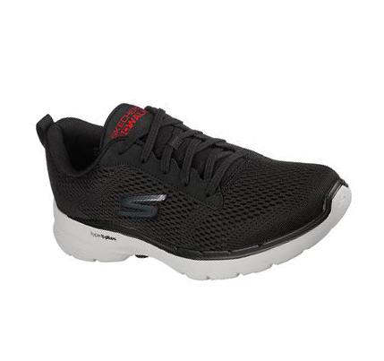 Férfi Skechers GO WALK 6 - Avalo Gyalogló Cipő Fekete | HU50625