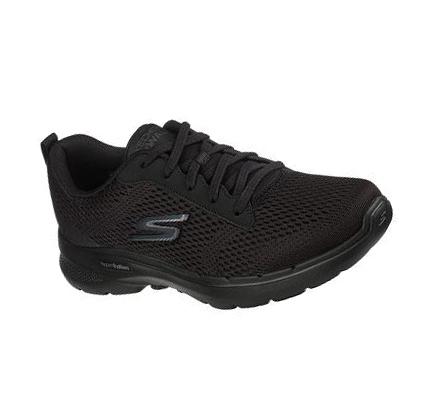 Férfi Skechers GO WALK 6 - Avalo Gyalogló Cipő Fekete | HU5064R