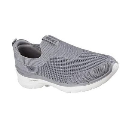 Férfi Skechers GO WALK 6 - Warnock Gyalogló Cipő Szürke | HU79870