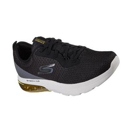 Férfi Skechers GO WALK Air 2.0 - Crosser Gyalogló Cipő Fekete Sárga | HU5139D