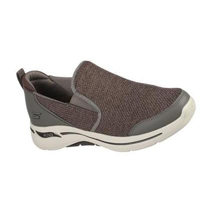 Férfi Skechers GO WALK Arch Fit - Goodman Gyalogló Cipő Barna | HU7750K