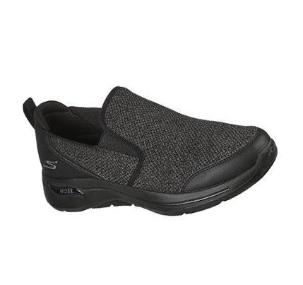 Férfi Skechers GO WALK Arch Fit - Goodman Gyalogló Cipő Fekete | HU7762L