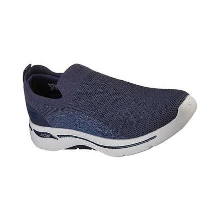 Férfi Skechers GO WALK Arch Fit - Seltos Gyalogló Cipő Sötétkék | HU8050C
