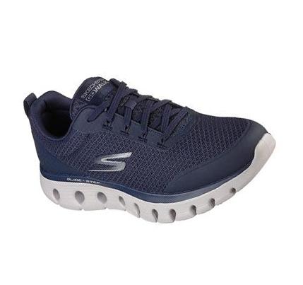 Férfi Skechers GO WALK Glide-Step Flex - Ryder Gyalogló Cipő Sötétkék | HU65398