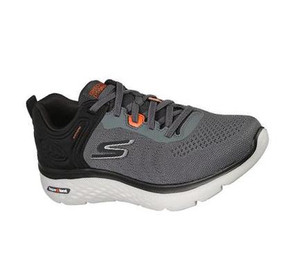 Férfi Skechers GO WALK Hyper Burst Gyalogló Cipő Szürke Fekete | HU59140