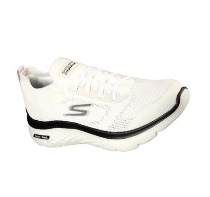 Férfi Skechers GO WALK Hyper Burst Gyalogló Cipő Fehér Fekete | HU5925D