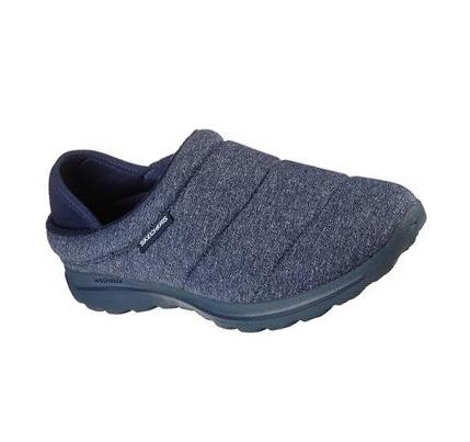 Férfi Skechers GO WALK Lounge - Overcast Slip Ons Sötétkék | HU4418A