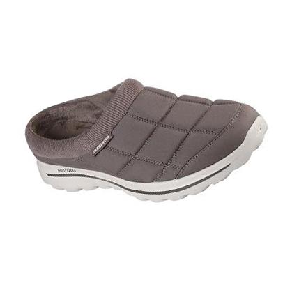 Férfi Skechers GO WALK Lounge Papucs Khaki | HU6883E