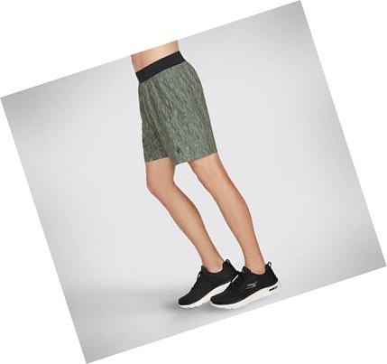 Férfi Skechers GO WALK Movement 7-Inch CH Rövidnadrág Zöld | HU3389X