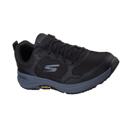 Férfi Skechers GO WALK Outdoor - Woodcrest Túracipő Fekete Szürke | HU36585