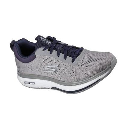 Férfi Skechers GO WALK Workout Walker - Outpace Gyalogló Cipő Szürke Sötétkék | HU6712W