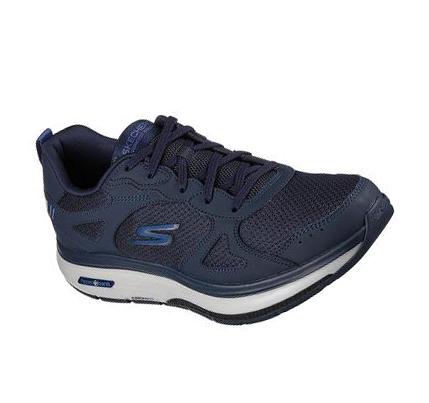 Férfi Skechers GO WALK Workout Walker Gyalogló Cipő Sötétkék | HU67390