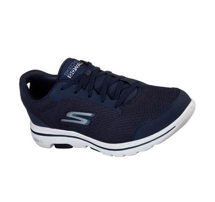 Férfi Skechers GOwalk 5 - Demitasse Gyalogló Cipő Sötétkék | HU4131D