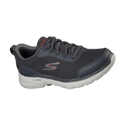 Férfi Skechers GOwalk 6 - Bold Knight Gyalogló Cipő Szürke | HU4456S