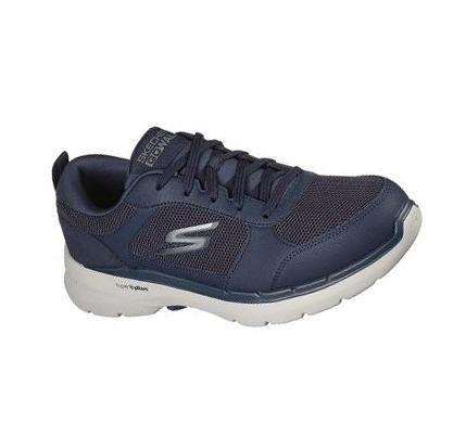 Férfi Skechers GOwalk 6 - Compete Gyalogló Cipő Sötétkék | HU50750