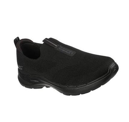 Férfi Skechers GOwalk 6 Gyalogló Cipő Fekete | HU8014L