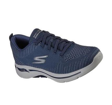 Férfi Skechers GOwalk Arch Fit - Grand Select Gyalogló Cipő Sötétkék | HU5475B