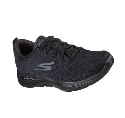 Férfi Skechers GOwalk Arch Fit - Grand Select Gyalogló Cipő Fekete | HU5489P