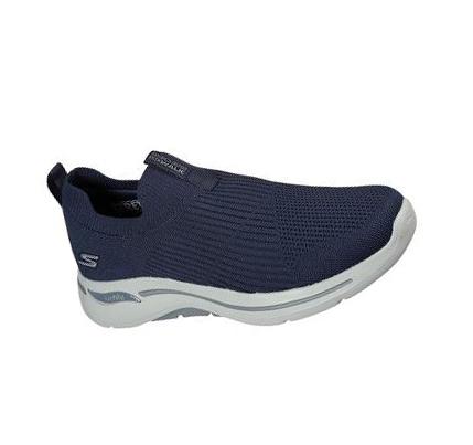 Férfi Skechers GOwalk Arch Fit - Iconic Slip Ons Sötétkék | HU57078