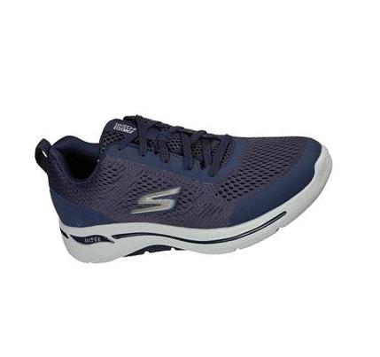 Férfi Skechers GOwalk Arch Fit - Idyllic Gyalogló Cipő Sötétkék Arany | HU5514K