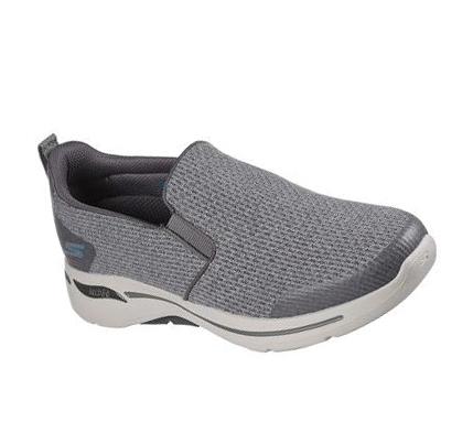 Férfi Skechers GOwalk Arch Fit - Our Earth Gyalogló Cipő Szürke | HU7764C