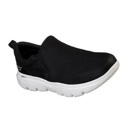 Férfi Skechers GOwalk Evolution Ultra - Impeccable Gyalogló Cipő Fekete Fehér | HU74370