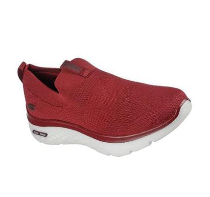 Férfi Skechers GOwalk Hyper Burst - Manchester Gyalogló Cipő Bordó | HU45314