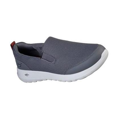 Férfi Skechers GOwalk Max - Clinched Gyalogló Cipő Szürke Bordó | HU6912B