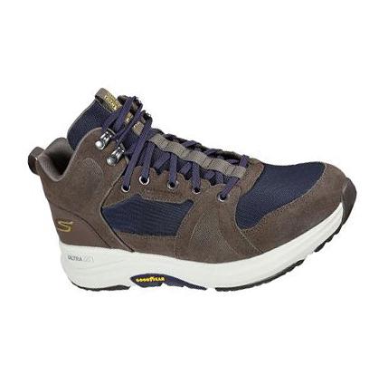 Férfi Skechers GOwalk Outdoor - Esplanade Csizma Barna Sötétkék | HU3207X