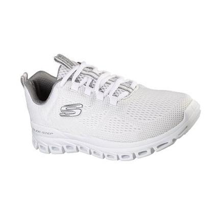Férfi Skechers Glide-Step - Fasten Up Edzőcipő Fehér | HU5200A