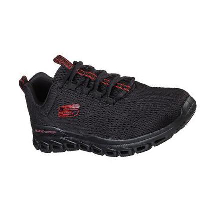 Férfi Skechers Glide-Step - Fasten Up Gyalogló Cipő Fekete | HU5225Q