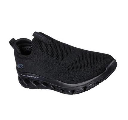 Férfi Skechers Glide-Step Flex Gyalogló Cipő Fekete | HU6639X