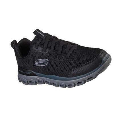 Férfi Skechers Glide-Step Tornacipő Fekete Szürke | HU52398