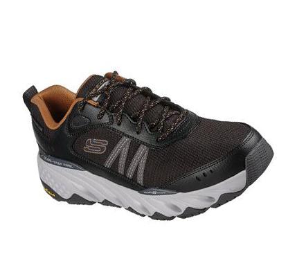 Férfi Skechers Glide-Step Trail - Oxen Túracipő Fekete | HU39334
