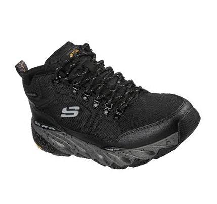 Férfi Skechers Glide-Step Trail - Woodward Oxford Cipő Fekete Szürke | HU33938