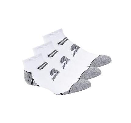 Férfi Skechers Half Terry No Show - 3 Pack Zokni Fehér | HUI762R